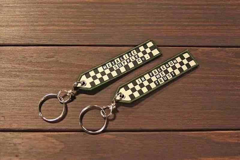 METALIZE™ Vintage Motorcycle Handmade Embroidered Keychain