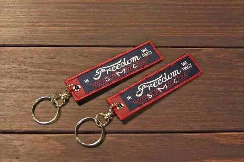 METALIZE™ Vintage Motorcycle Handmade Embroidered Keychain