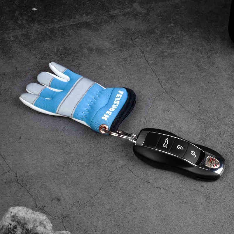 FEISHDEK™ Vintage Handcrafted Leather Motorcycle Glove Keychain