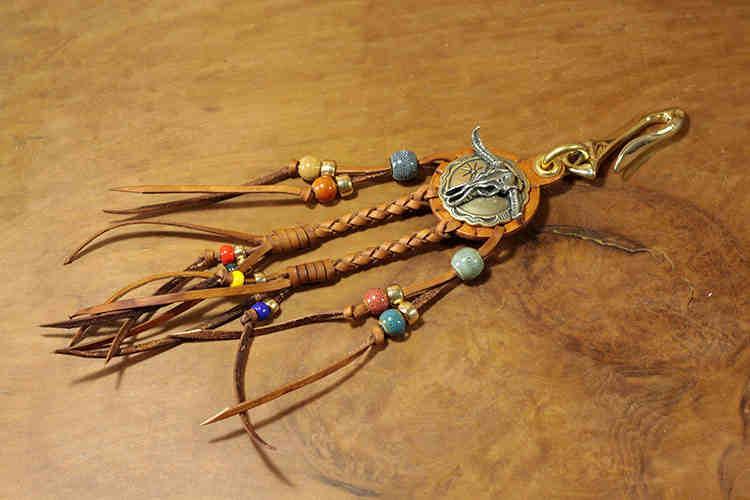 Original Handcrafted Indian Leather Pendant