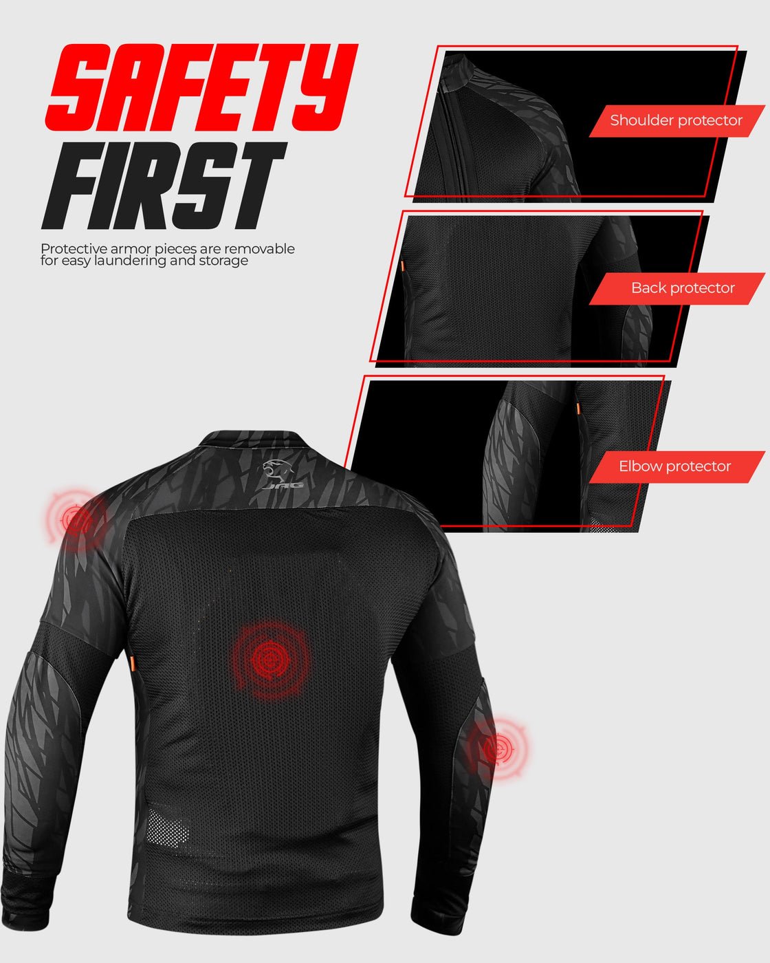 JAG Mesh Motorcycle Shirt | CE Certified Protection