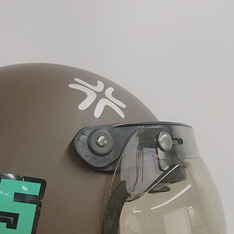 Attitude Helmet Sticker-hand painted style - Bean's Moto Booth