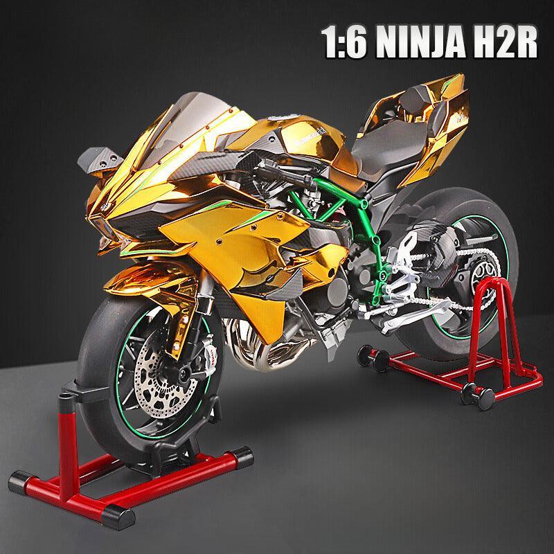 Kawasaki Ninja H2R 1/6合金バイクモデル 音光煙付き XLG™ 1:6 Kawasaki H2R Sound & Mist Model – Bean's Moto Booth