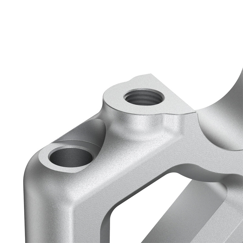 LOBOO Handlebar Risers for Triumph Tiger 900 / 850 Sport (2021-on) – CNC Aluminum 0.47 in Rise / 0.78 in Setback, Silver Anodized Finish