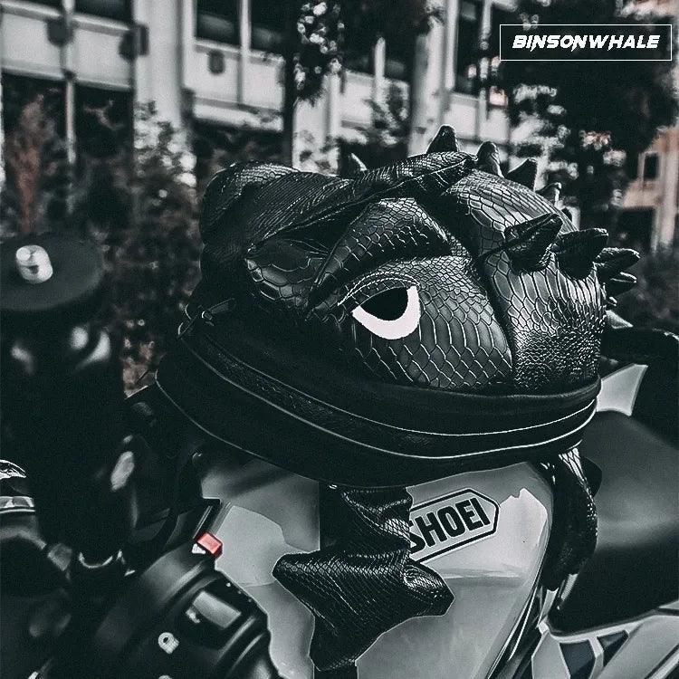 BINSONWHALE™ 4-in-1 LED Lizard Backpack/Tank Bag/Tail Bag/Helmet Bag - Bean's Moto Booth