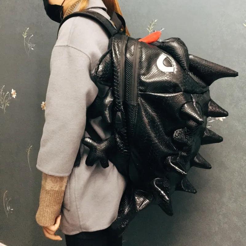 BINSONWHALE™ 4-in-1 LED Lizard Backpack/Tank Bag/Tail Bag/Helmet Bag ...