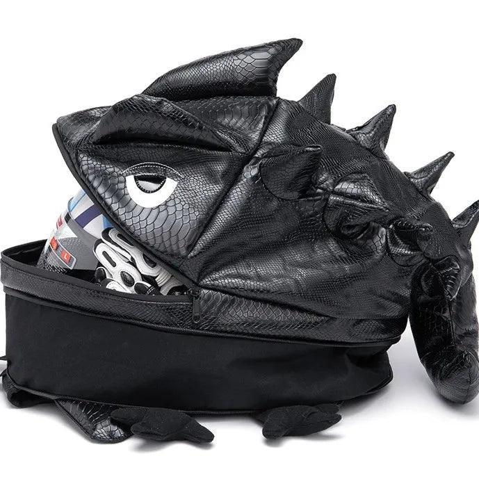 BINSONWHALE™ 4-in-1 LED Lizard Backpack/Tank Bag/Tail Bag/Helmet Bag - Bean's Moto Booth