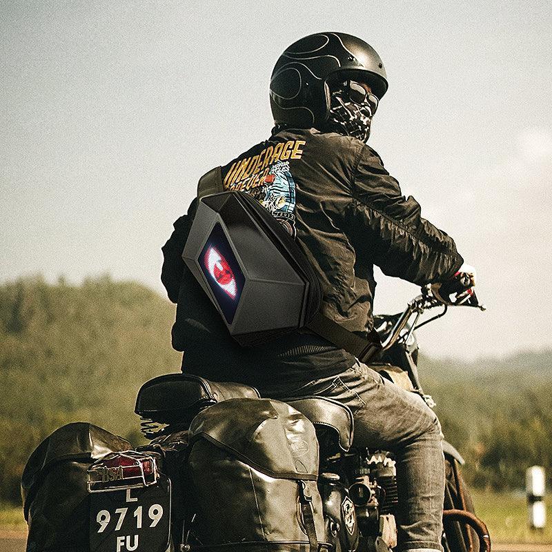 Crelander™ Devil's Eye LED Water Resistant Shoulder Bag - Bean's Moto Booth