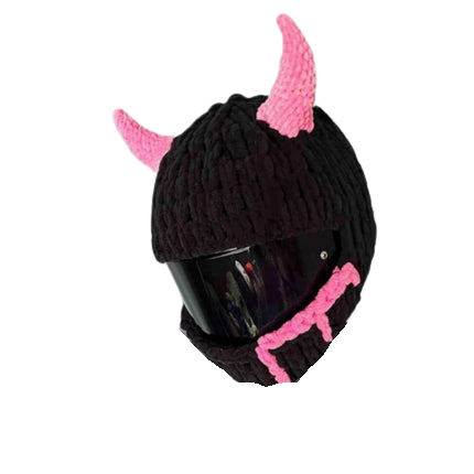 cartoon character motorcycle helmet covers Handmade Knitted Cartoon Cover for Motorcycle Helmet – Bean's Moto Booth