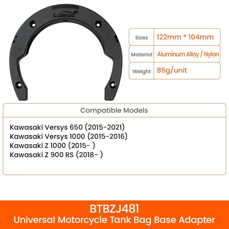 LOBOO Magnetic Motorcycle Tank Bag(4.5-6.5L) – Expandable, Quick Release, Universal Fit