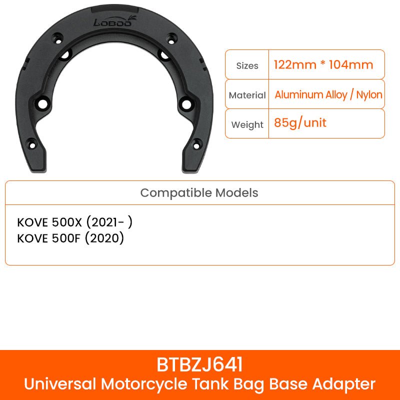 LOBOO Magnetic Motorcycle Tank Bag(4.5-6.5L) – Expandable, Quick Release, Universal Fit