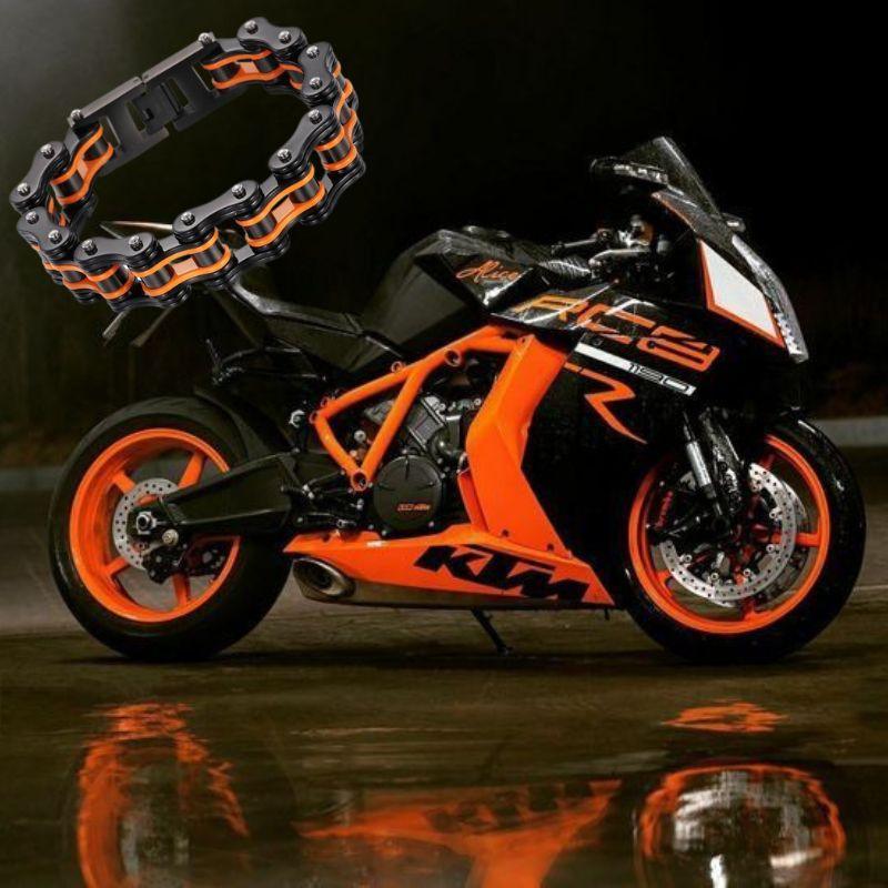Diverse color motorcycle chain-style bracelet - Bean's Moto Booth