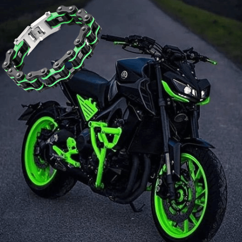 Diverse color motorcycle chain-style bracelet - Bean's Moto Booth