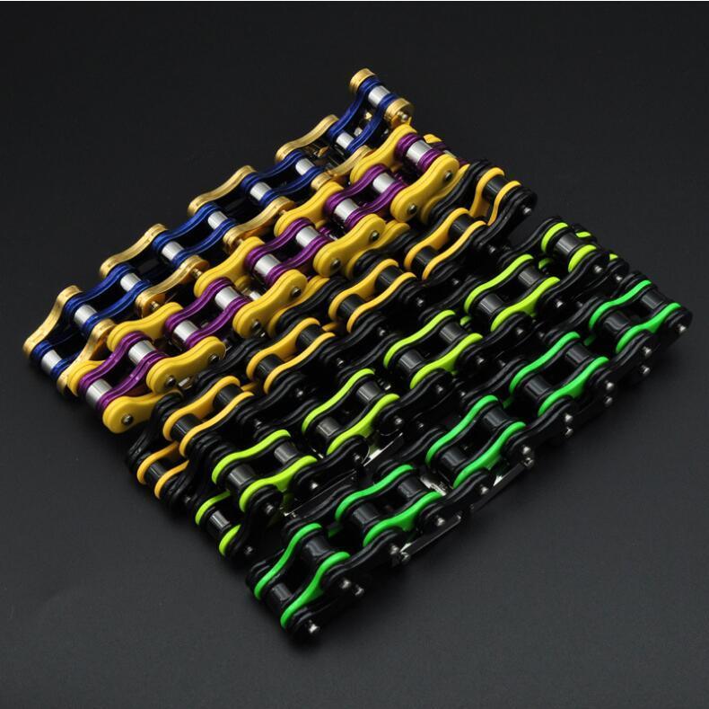 Diverse color motorcycle chain-style bracelet - Bean's Moto Booth