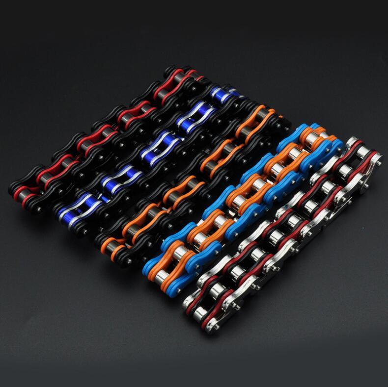 Diverse color motorcycle chain-style bracelet - Bean's Moto Booth