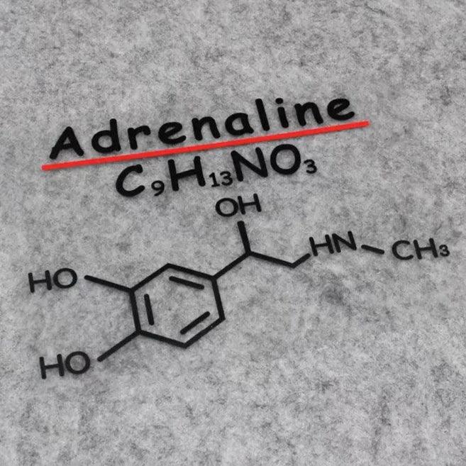 Dopamine, Adrenaline, Caffeine chemical formulas stickers - Bean's Moto Booth