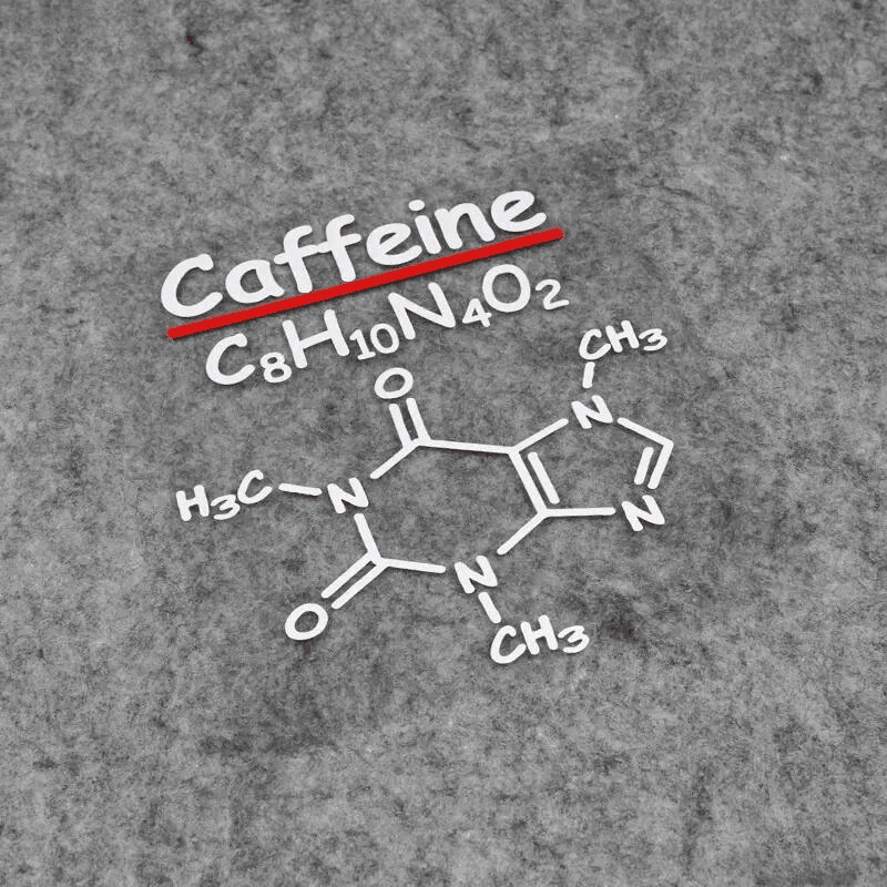 Dopamine, Adrenaline, Caffeine chemical formulas stickers - Bean's Moto Booth