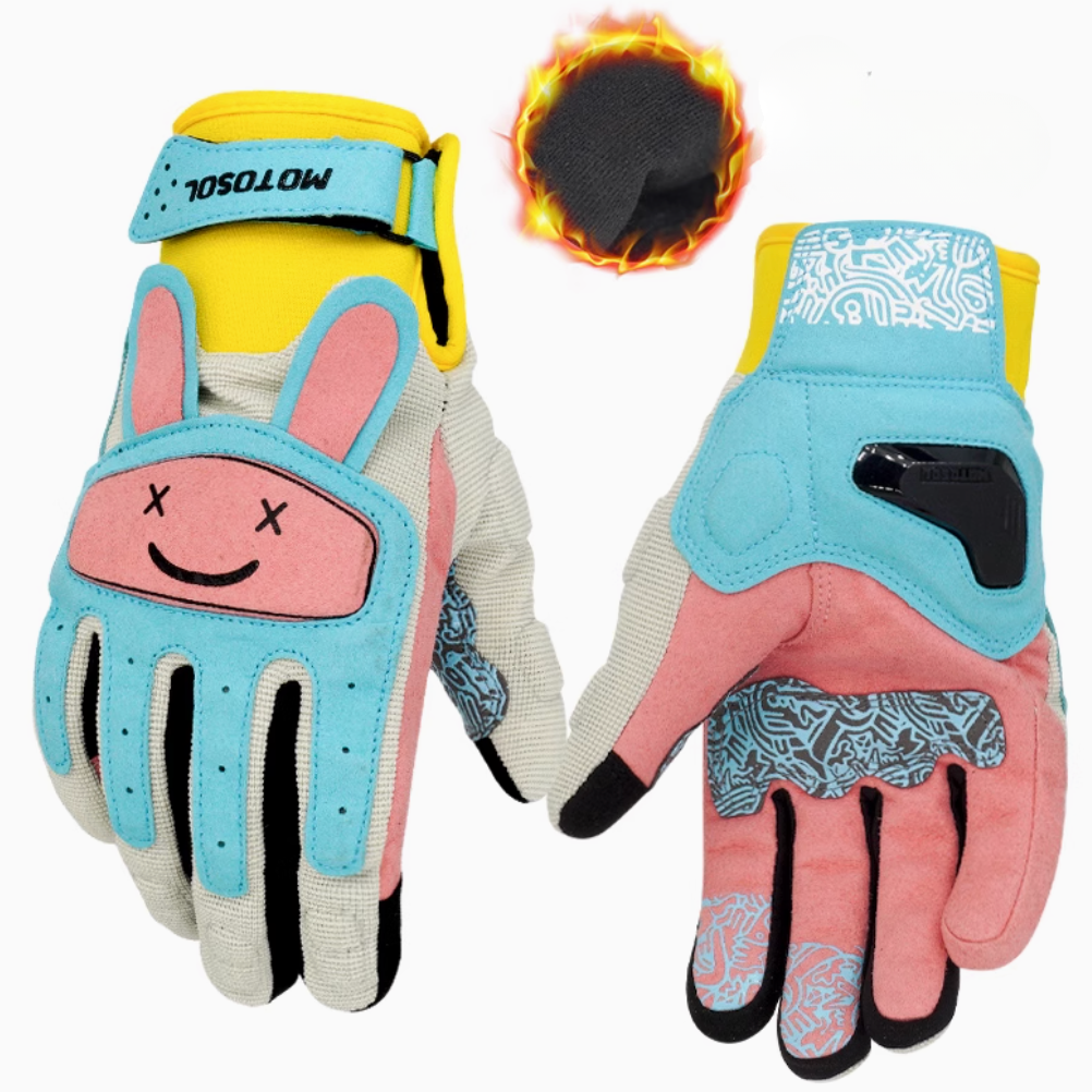 Rainbow Zoo Summer Breathable Motorcycle Gloves