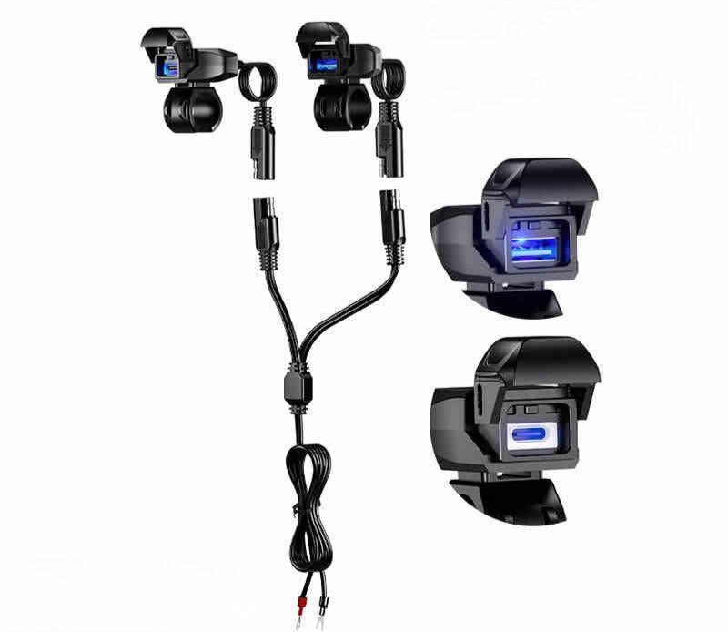 Motorcycle Modified Fast Charging USB Type-C Port
