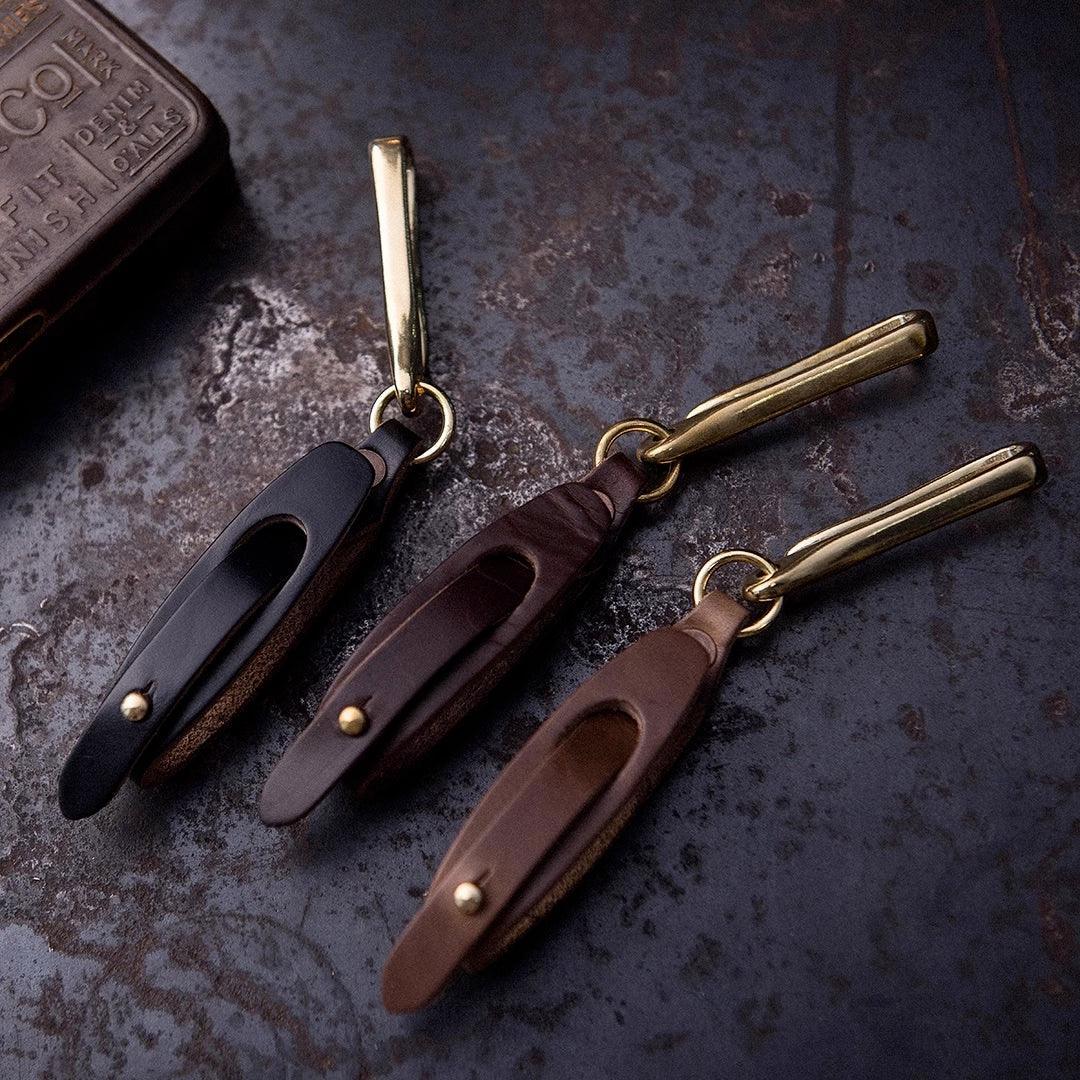 HORWEEN™ Vintage Glove Leather Clip - Bean's Moto Booth