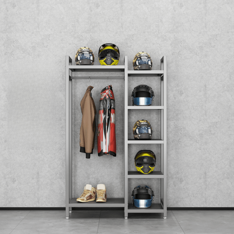 HSQ™ Motorcycle Gear Storage/Display Rack - Bean's Moto Booth