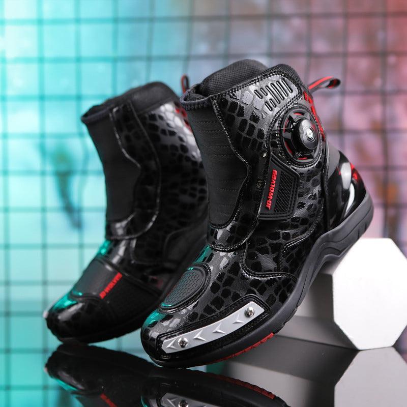 JO• WOLVES™ Luminous Coating Water Proof Motorcycle Boots - Bean's Moto Booth