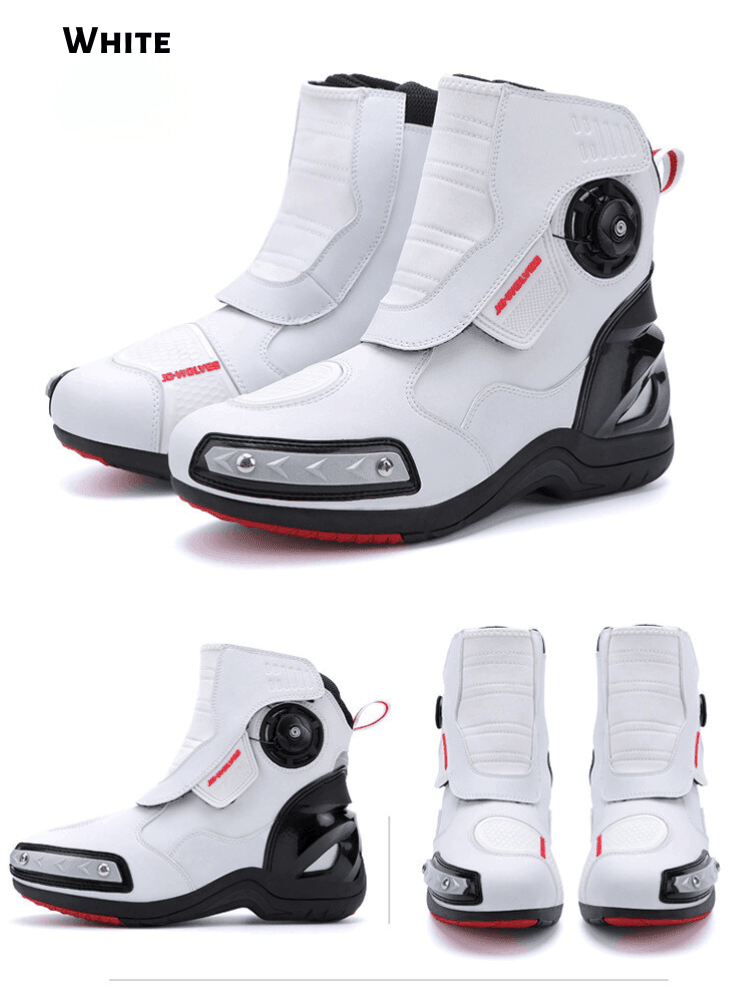 JO• WOLVES™ Luminous Coating Water Proof Motorcycle Boots – Bean's JO• WOLVES™ Luminous Coating Water Proof Motorcycle Boots – Bean's
