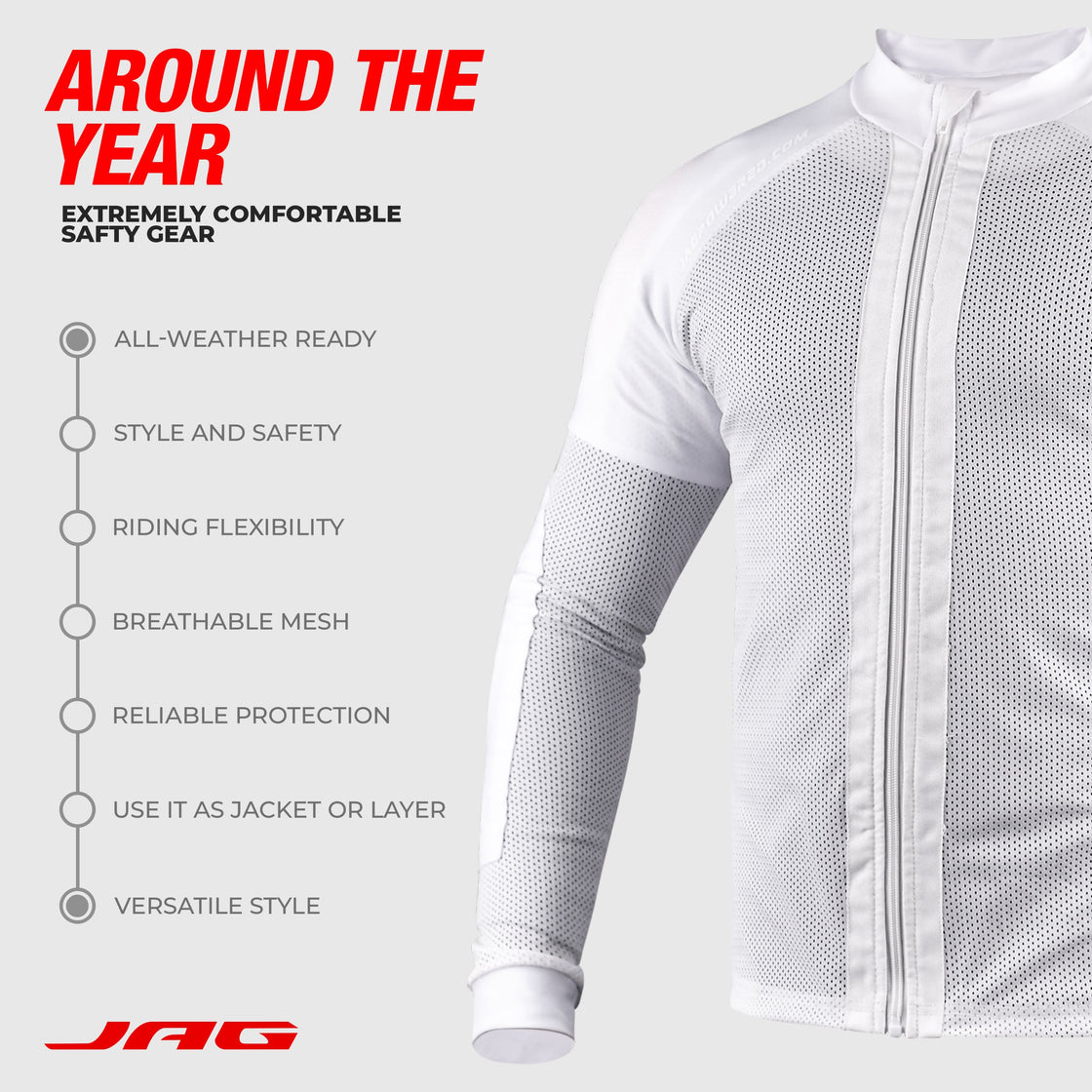 JAG Mesh Motorcycle Shirt | CE Certified Protection