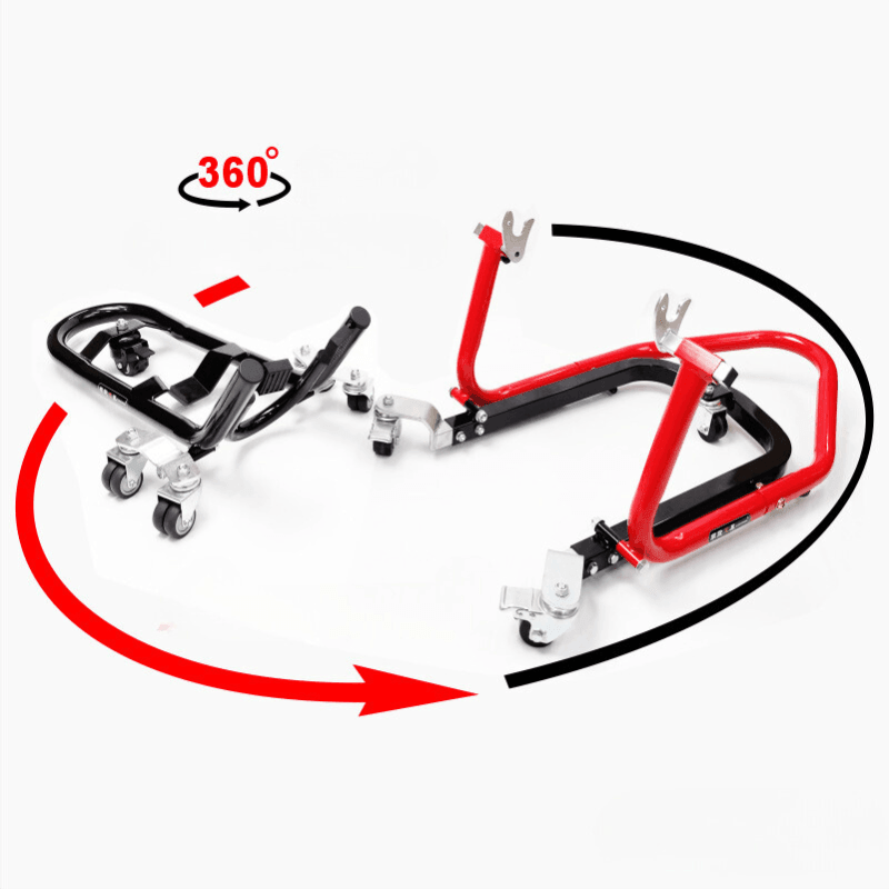 LIOU STAND™ Motorcycle Paddock Stand Dolly Mover - Bean's Moto Booth
