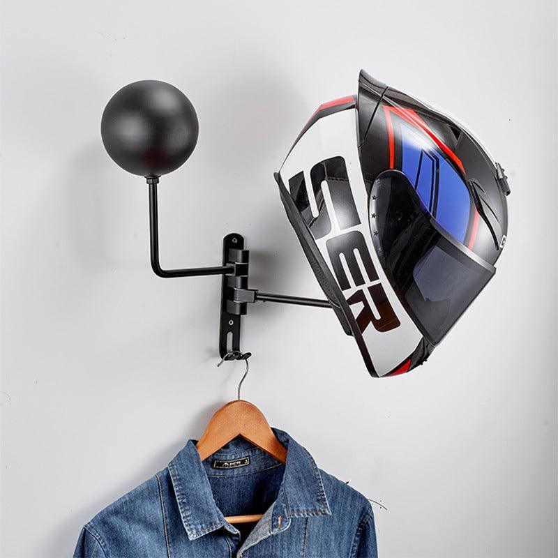 Minimalist Style Helmet Wall-mounted (No drill needed)Display Rack - Bean's Moto Booth