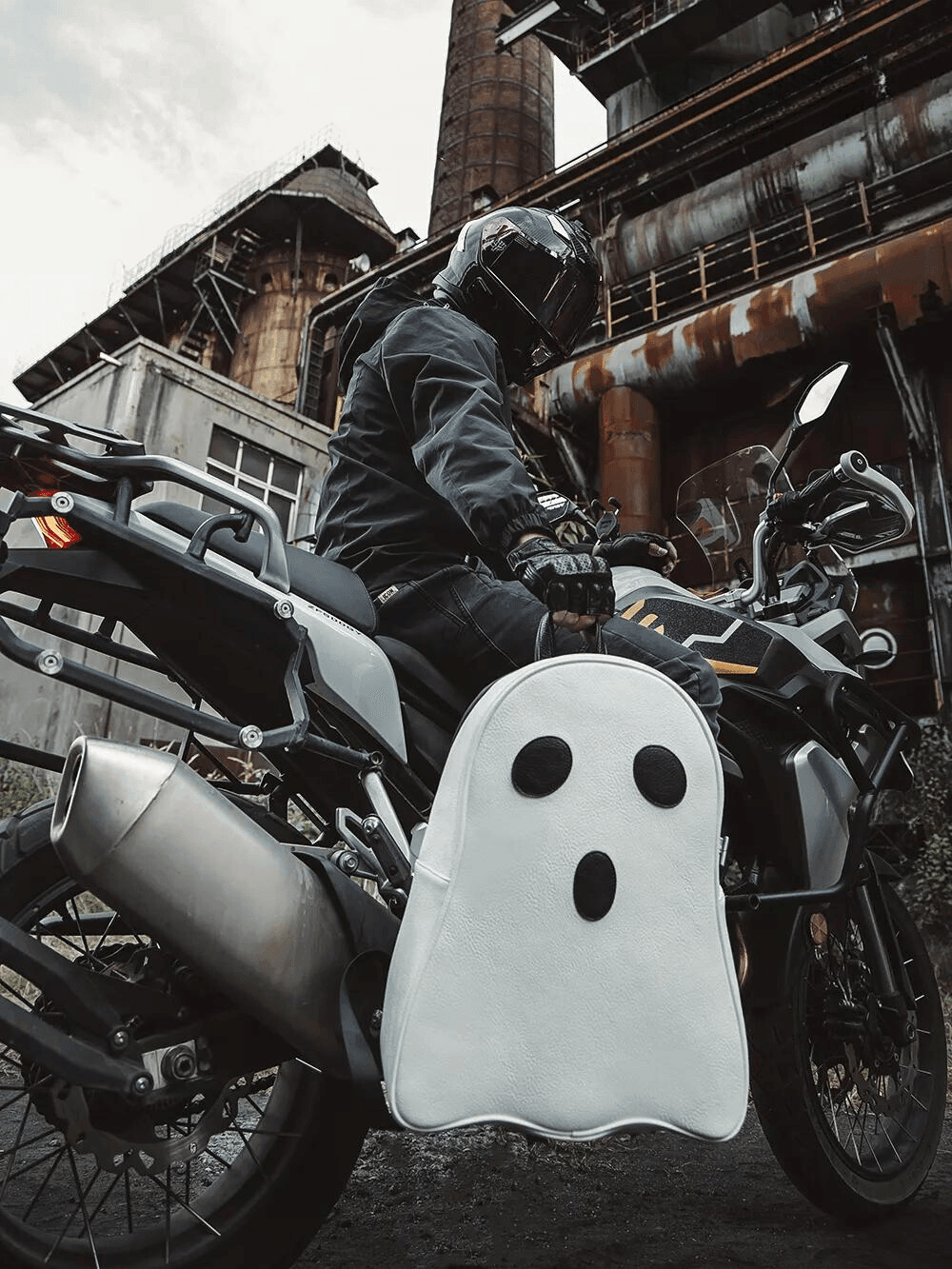 Motorcycle with bags shop