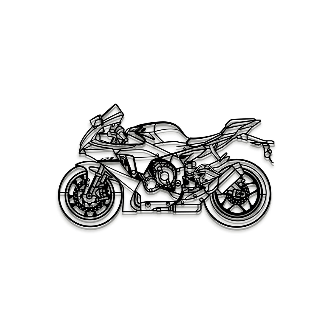 2024 YZF-R1 Metal Motorcycle Wall Art - MT1424