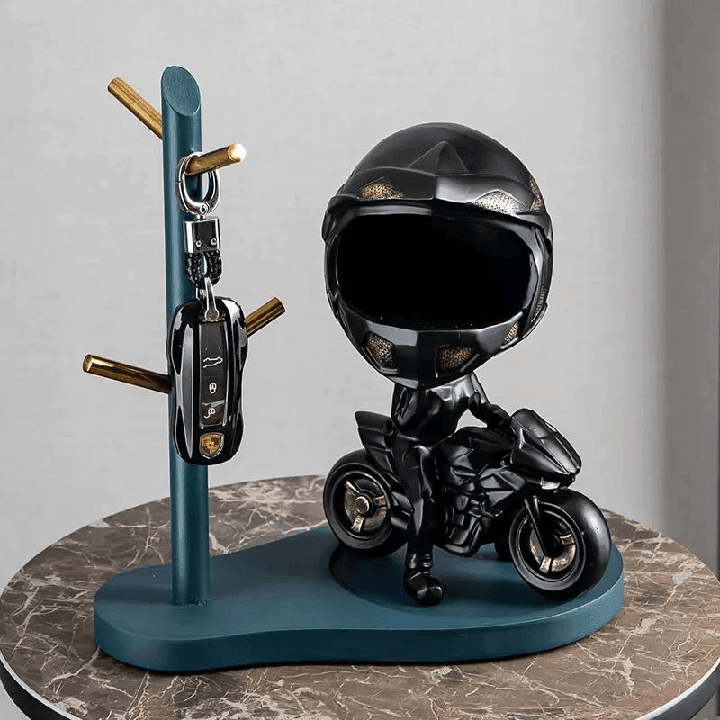 Moto Rider Themed Key Storage Decor - Bean's Moto Booth