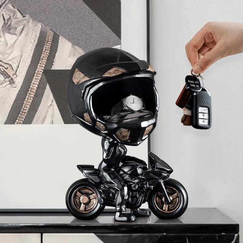 Moto Rider Themed Key Storage Decor - Bean's Moto Booth