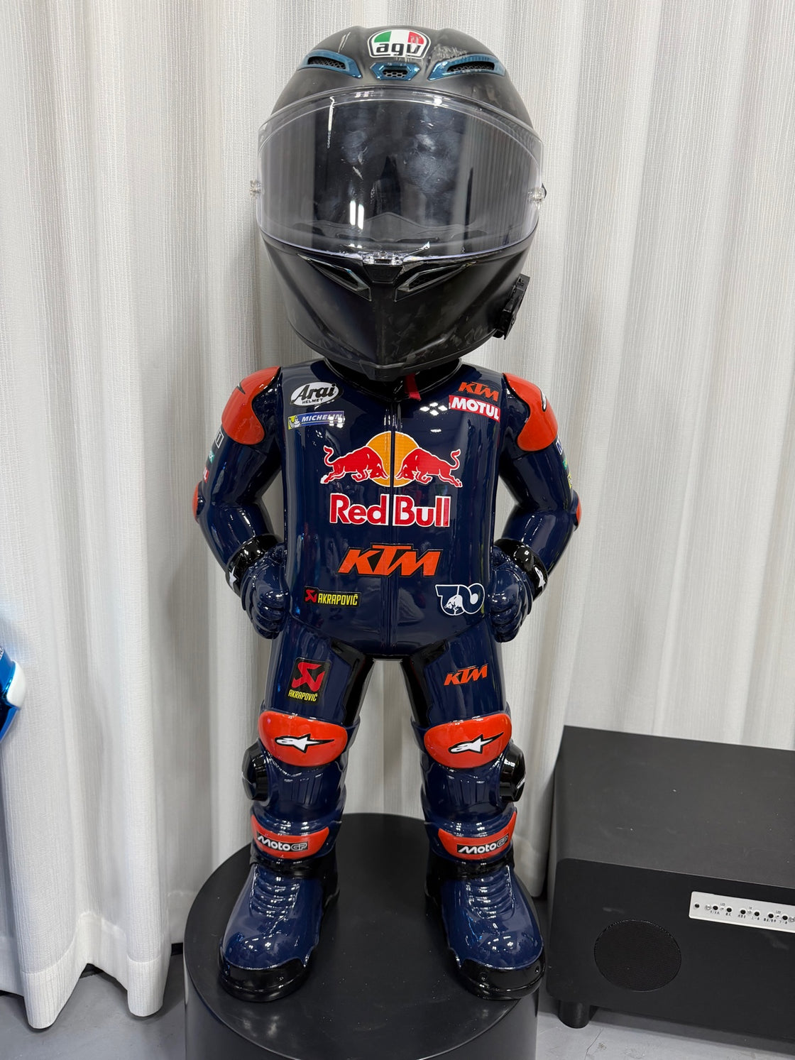KTM Style MotoMan helmet display stand