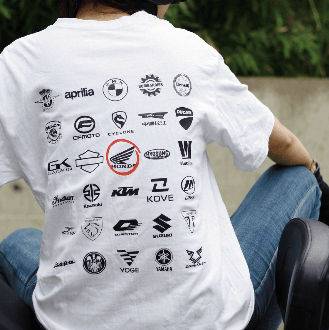MotoPanthe™ Customizable Motorcycle Brand Logo T-shirt - Bean's Moto Booth