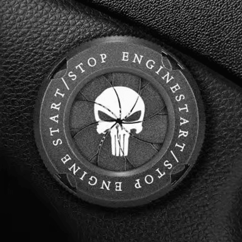 Motorcycle Igniter Cover- Central Logo Customizable - Bean's Moto Booth