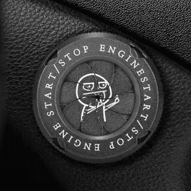 Motorcycle Igniter Cover- Central Logo Customizable - Bean's Moto Booth