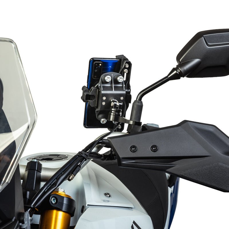 LOBOO PH02S Motorcycle Phone Holder – Adjustable, Anti-Vibration, Wireless Charging