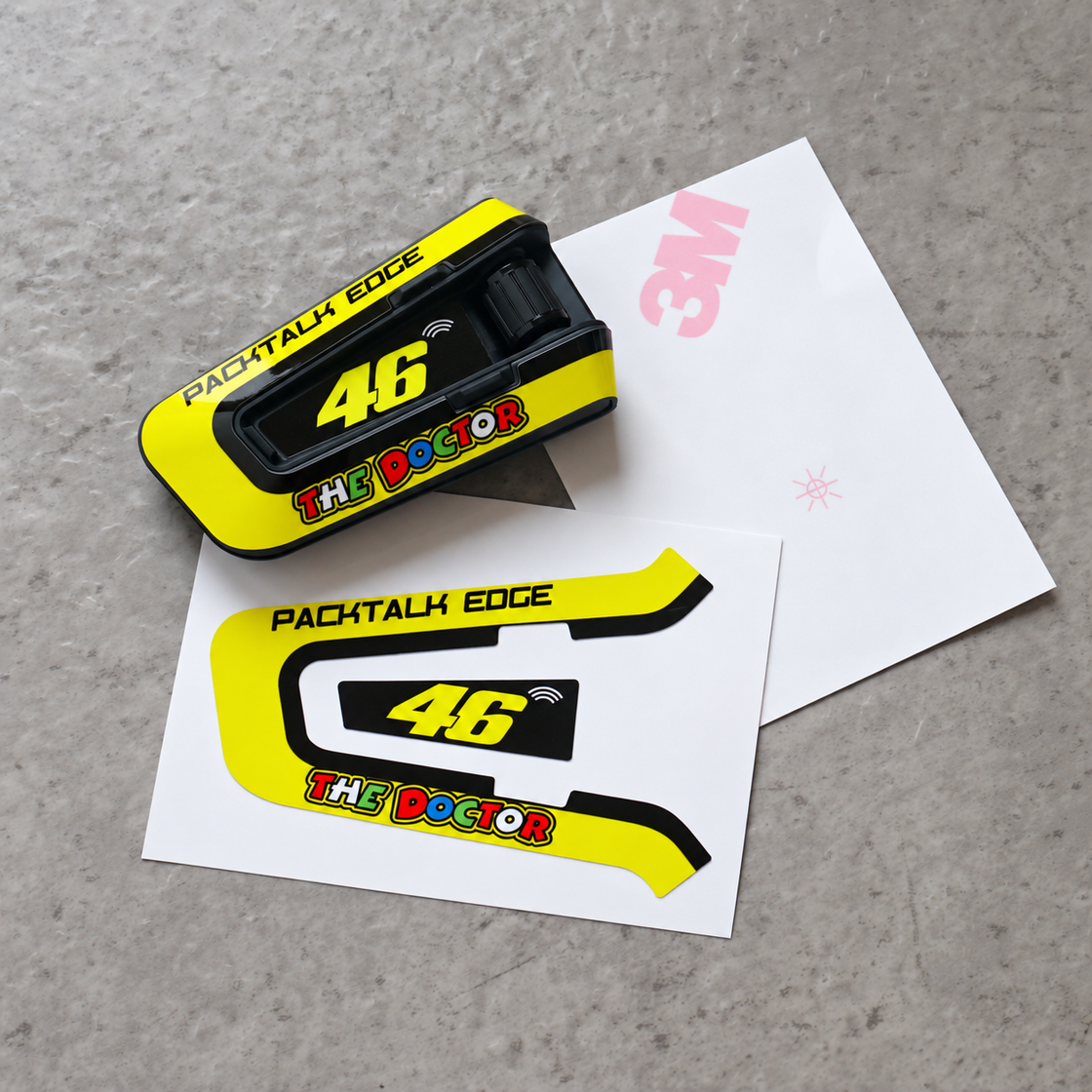 Design J decal design for PACKTALK EDGE.