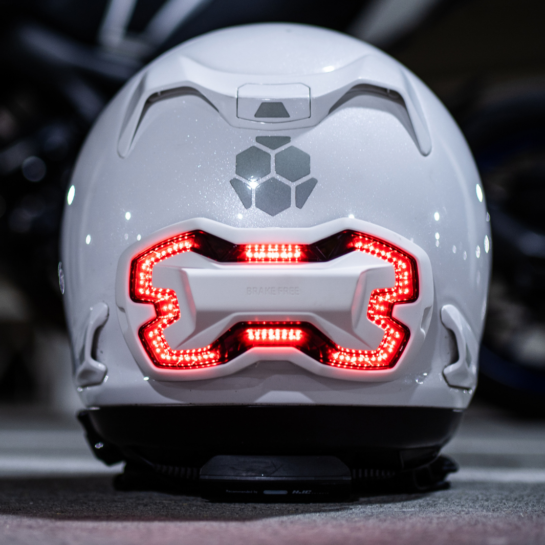 Brake Free Helmet Brake Light White Brake Free USB-C