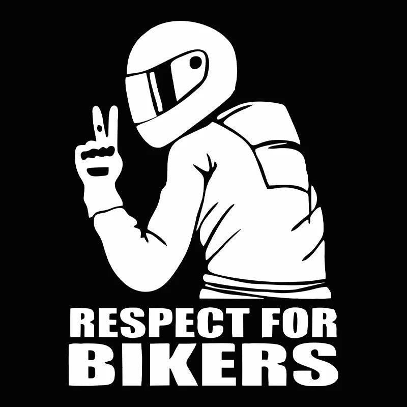 Respect Bikers Stickers - Bean's Moto Booth