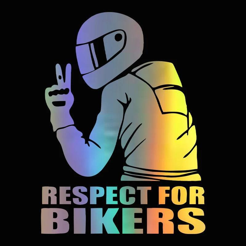 Respect Bikers Stickers - Bean's Moto Booth