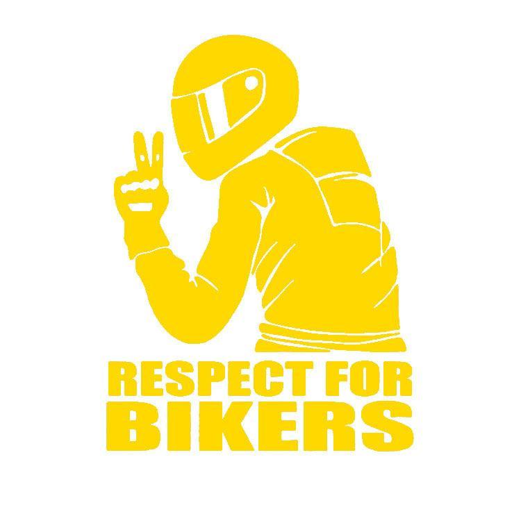 Respect Bikers Stickers - Bean's Moto Booth