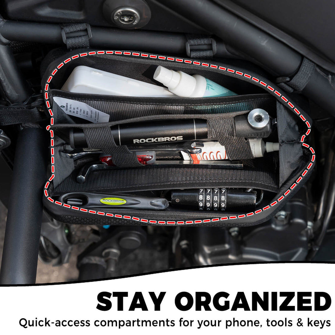 Motorcycle Triangle Side Bag