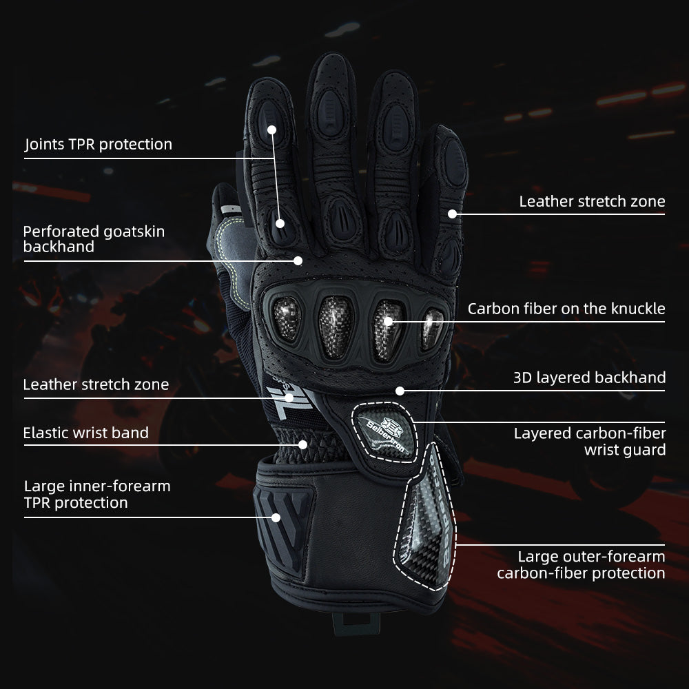 Color:Black | Seibertron SPS-7L Black backhand protection features