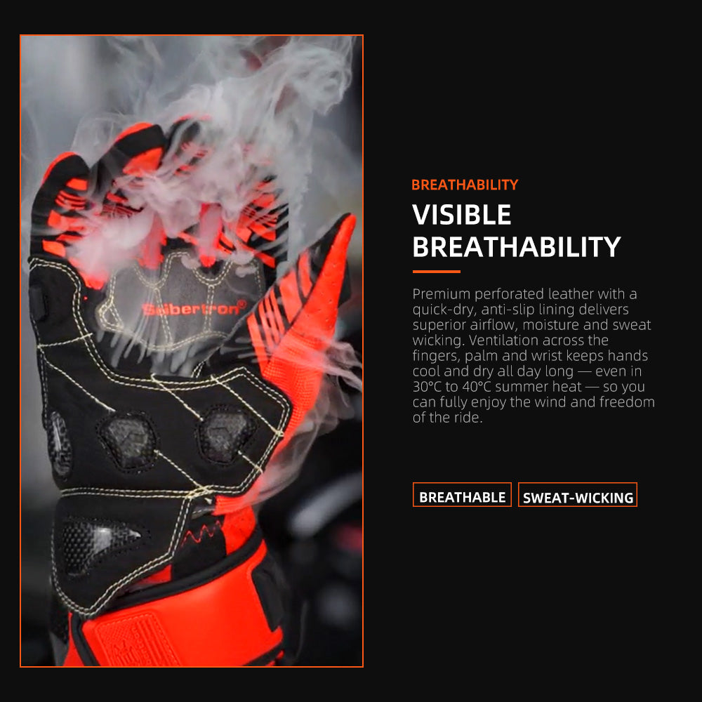 Color:Fluorescent Orange | Seibertron SPS-7L Fluorescent Orange breathability feature image