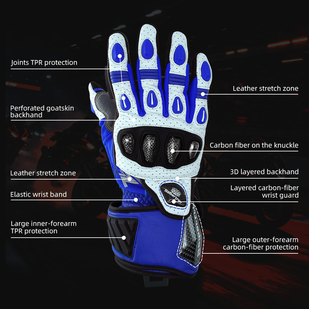 Color:Klein Blue | Seibertron SPS-7L Klein Blue backhand protection features
