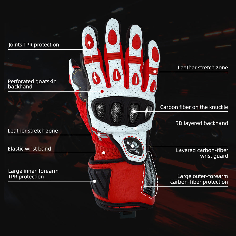 Color:Red | Seibertron SPS-7L Red backhand protection features