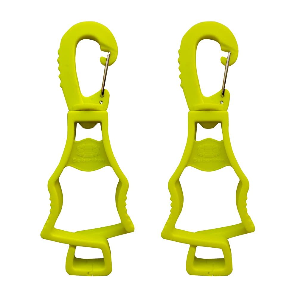 work-glove-clips-quantity-original-20260715 | variant:Fluorescent Yellow 2 Pieces | Seibertron patented work glove clips original image